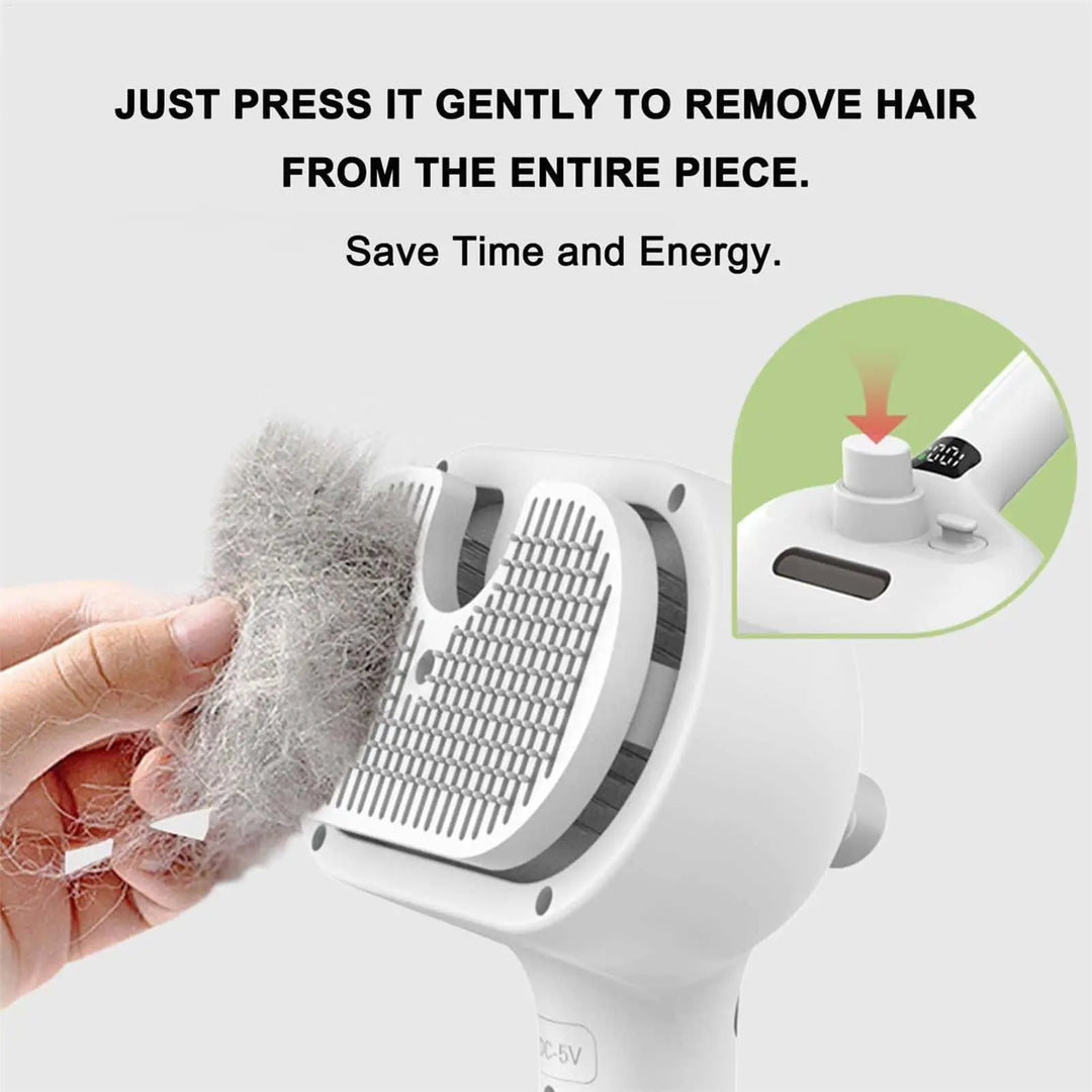 Pet Hair Remover Spray Grooming Comb Cats Dogs Floating Hair Removal 